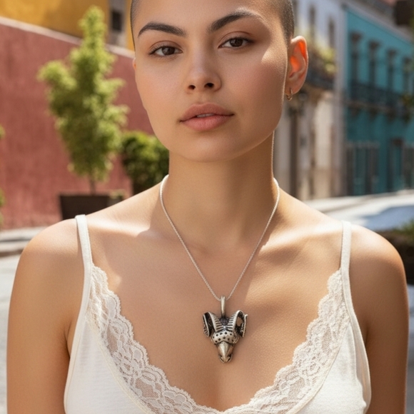 ✨️OOAK! Vintage Sterling Silver Ram head pendant - Picture 10 of 14